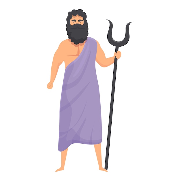 hades icon cartoon vector greek athena ancient pantheon