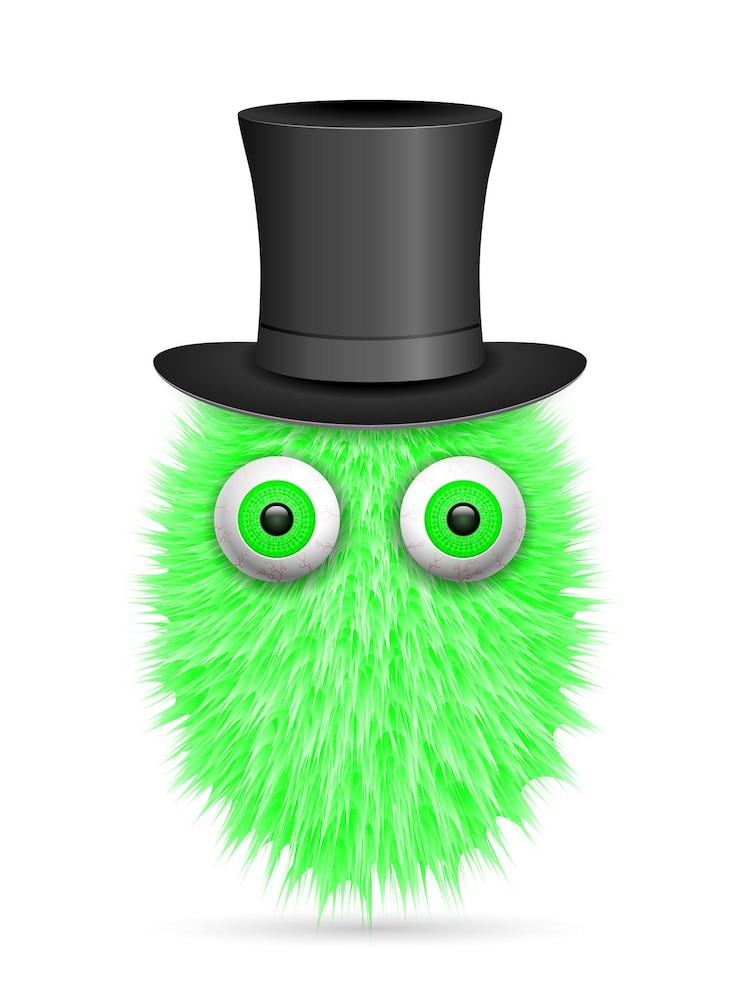 Vektör hairy cartoon
