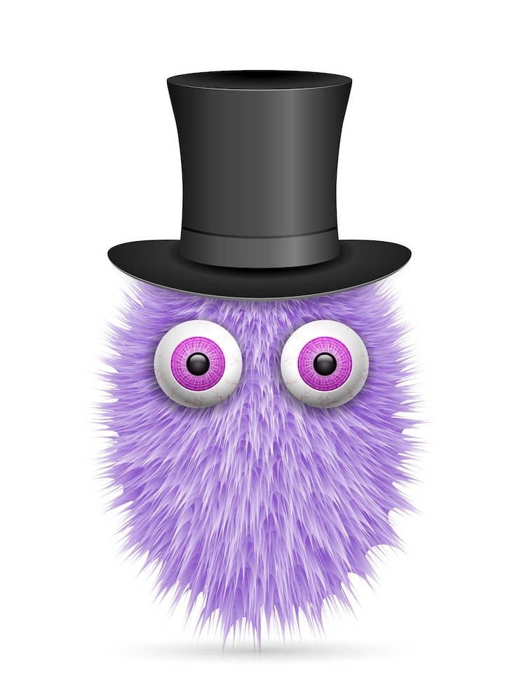 Vektör hairy cartoon