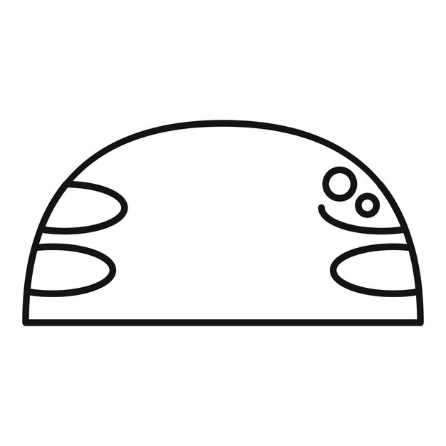 Half moon with craters is representing astronomy science