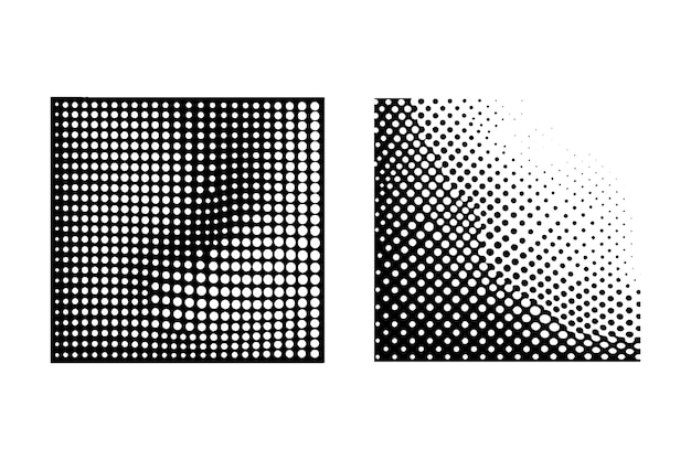 Half tone circle shape dot pattern monochrome modern texture black halftone decoration vector