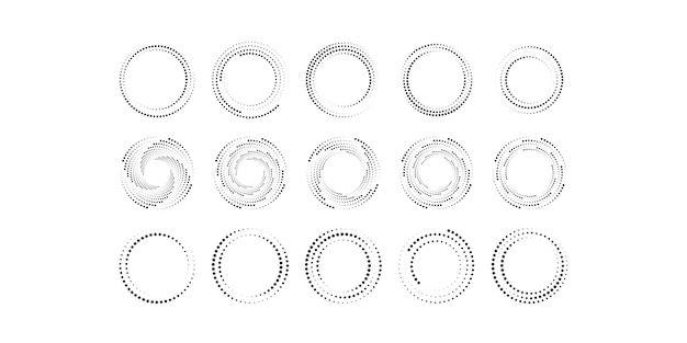 Halftone Circle Dotted