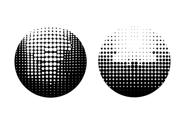 halftone dot tone grunge effect abstract pattern texture vector graphic retro illustration gradient