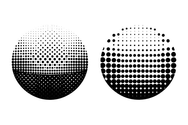 halftone dot tone grunge effect abstract pattern texture vector graphic retro illustrationgradient