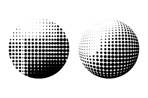 halftone dot tone grunge effect abstract pattern texture vector graphic retro illustrationgradient