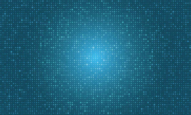 halftone dots on blue background