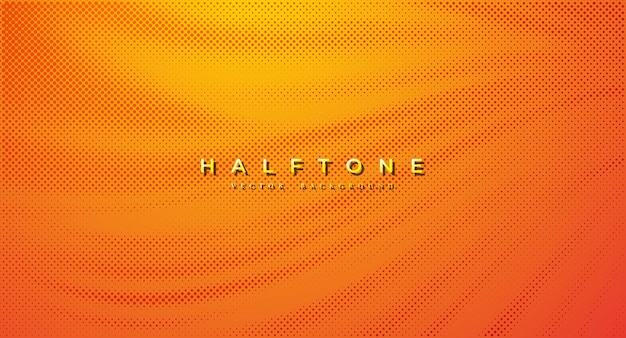 halftone dotted orange background abstract polka dot style texture abstract halftone dot pattern