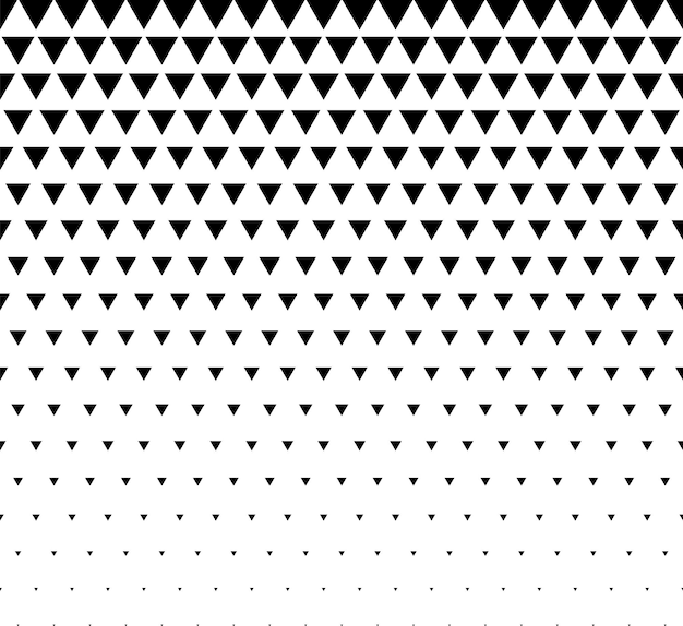 halftone gradient with black triangle pattern background template