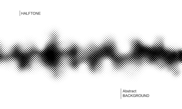 halftone illustration abstract vector halftone background vector illustration black and white texture of dots