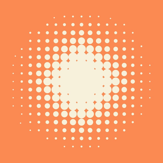 halftone pop art background circle gradation frame duotone red fade gradient anime curve backdrop