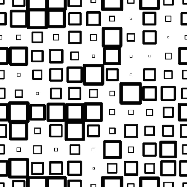 Halftone seamless abstract background with squares. Infinity geometric pattern.