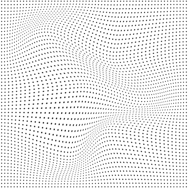 Halftone-vektorkunstikoner og grafikelementer med cirkler