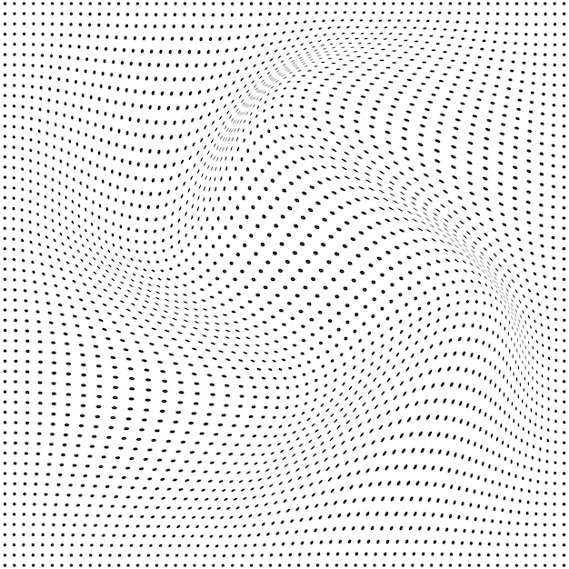 Halftone-vektorkunstikoner og grafikelementer med cirkler