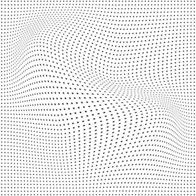 Halftone-vektorkunstikoner og grafikelementer med cirkler