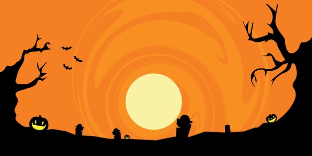 Halloween background design Halloween nightspooky atmosphere pumpkin halloween night