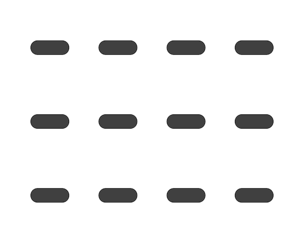 Hamburger menu icon buttons UI navigation mobile app Vector design elements user Interface icons