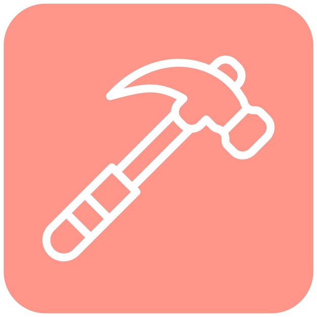 Hammer Vector Icon Design Illustration