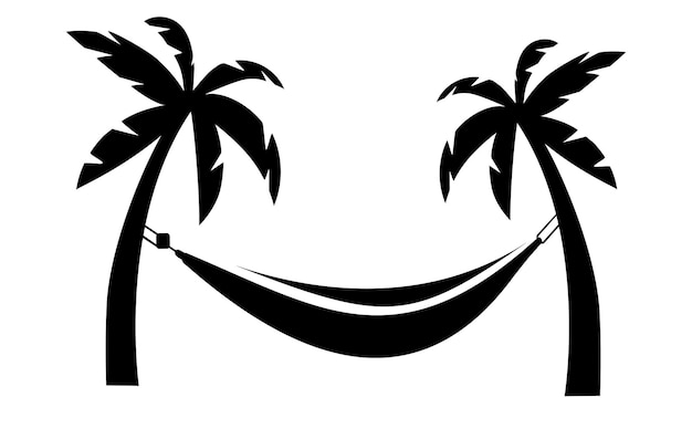 Hammock icon Hammock between palm trees