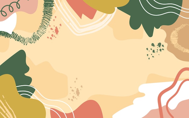 hand drawn abstract doodle background