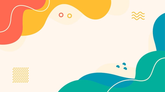 Hand drawn abstract fluid background