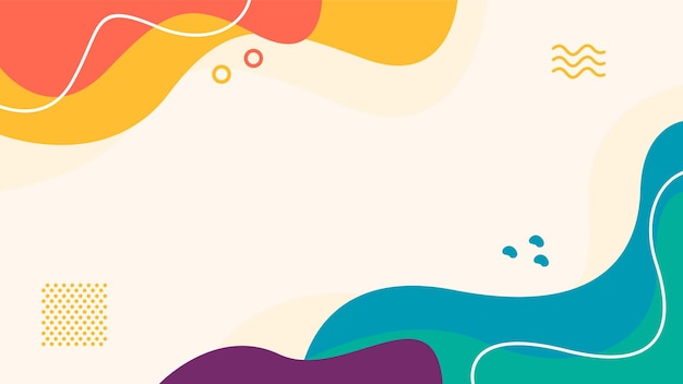 Hand drawn abstract fluid background