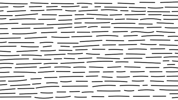 Hand Drawn Black and White Background with Horizontal Line Texture 1920x1080 ratio vector