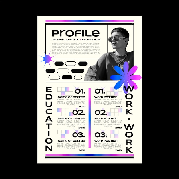 Hand drawn business poster template