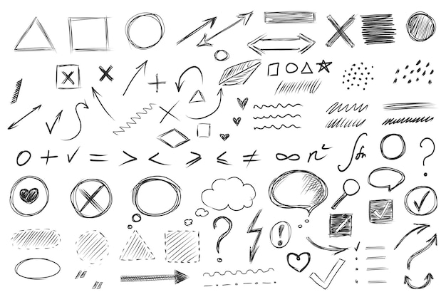 Hand drawn Elements Set