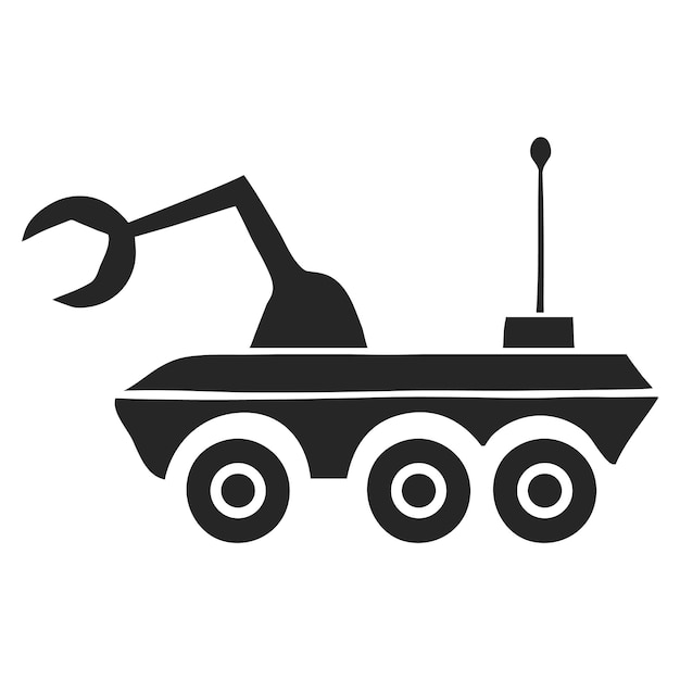 Hand drawn icon Space rover