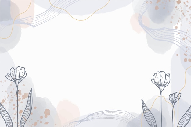 Hand drawn minimal background