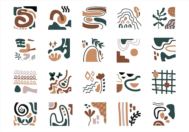 Hand Drawn Organic Element Set
