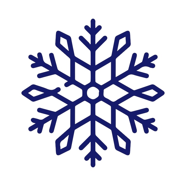 hand drawn snowflake illustration on a white background