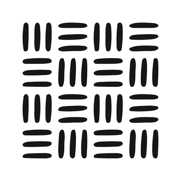 hand drawn stripes tile pattern in staggered order abstract geometric pattern design