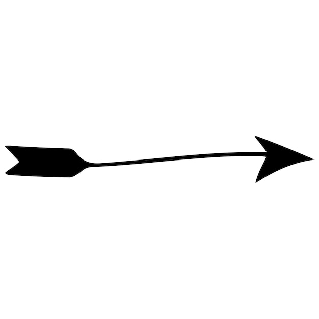 Hand drawn tribal arrows collection Simple archer arrows Dotted bow arrows set