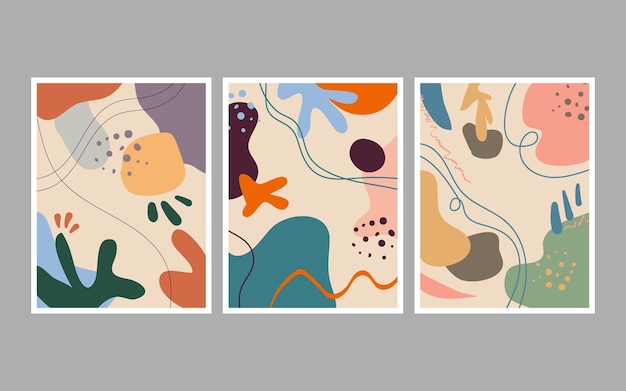 hand drawn various shapes and doodle objects with colors Abstract contemporary modern trendy vector illustration