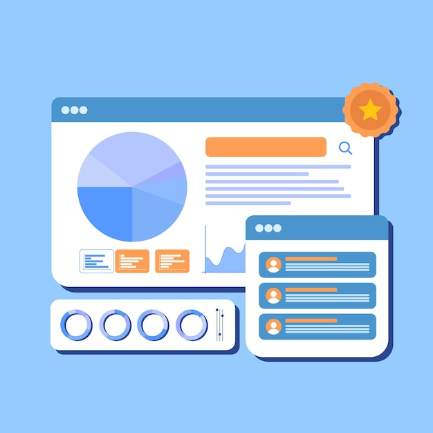Hand Drawn Vector Illustration Digital Marketing Assets