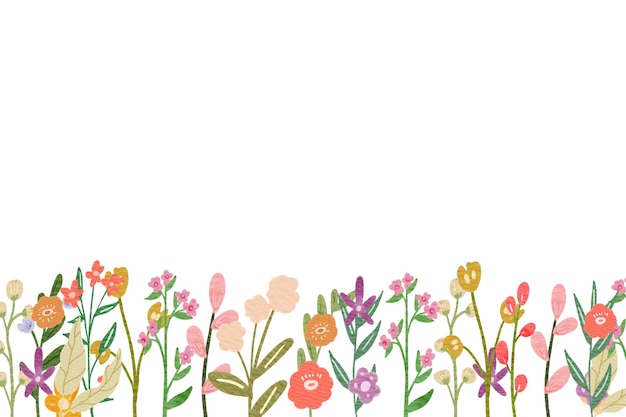 hand drawn watercolor floral backround