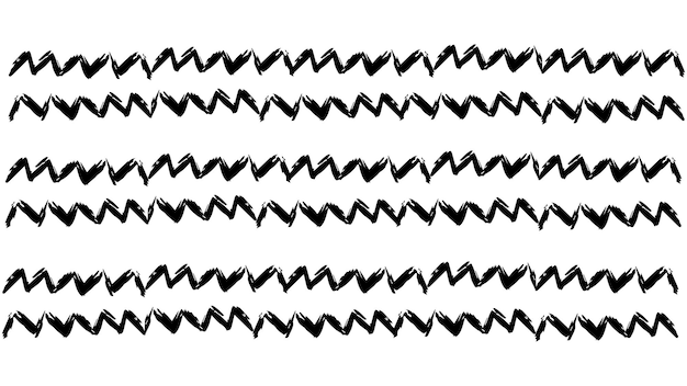 Hand-drawn zigzag lines texture