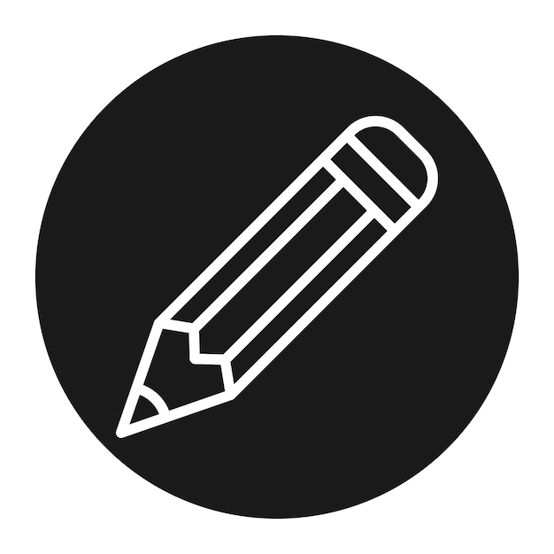 Hand Pencil vector icon Can be used for Back to School iconset