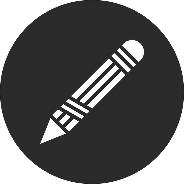 Hand Pencil vector icon illustration of Back to School iconset