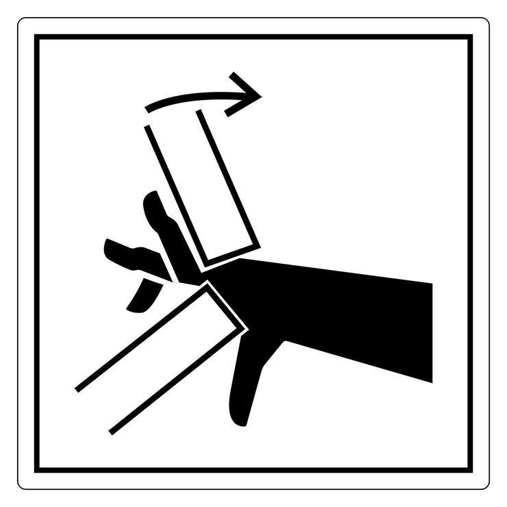Vektör hand sign for object transfer instructions