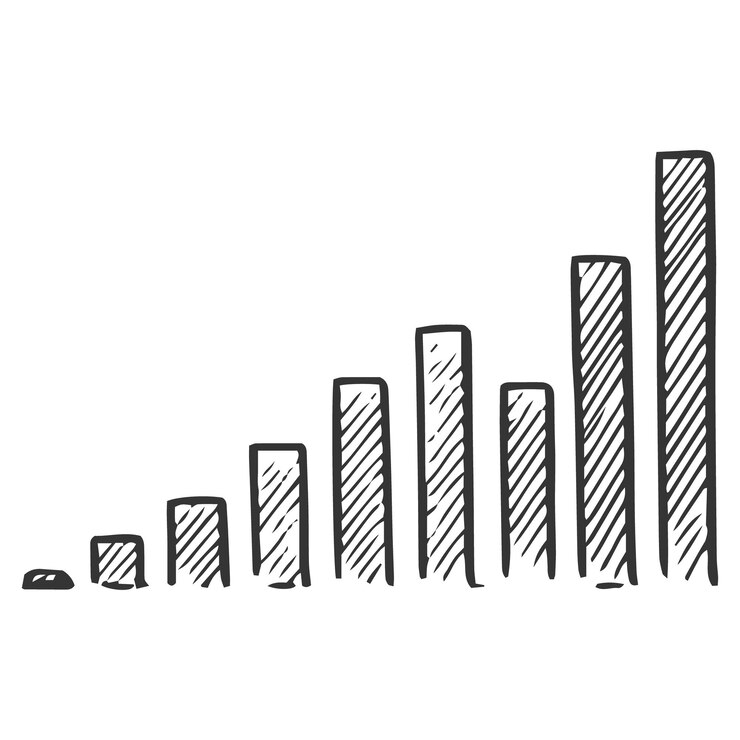 Vektör handdrawn business infographics