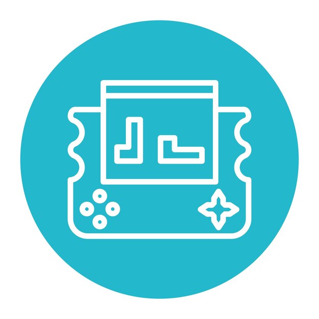 Handheld Game icon vector image Can be used for Game Design