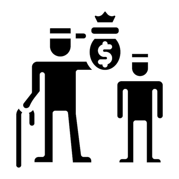 Handing Over icon vector image Can be used for Inheritance