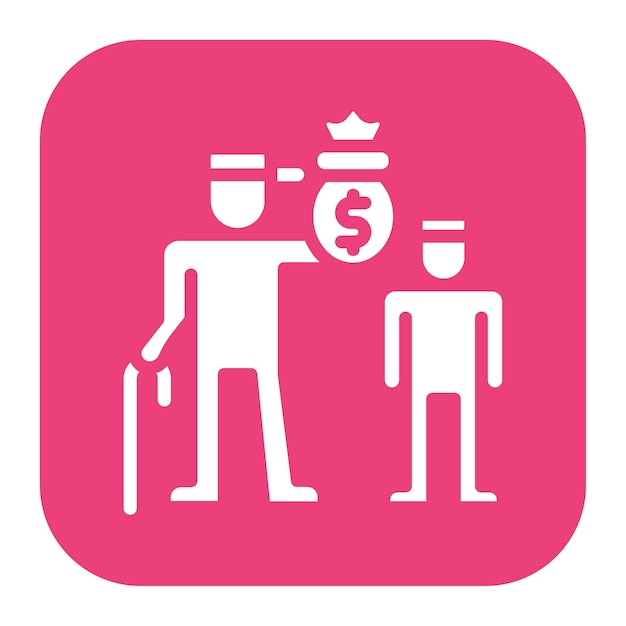 Handing Over icon vector image Can be used for Inheritance