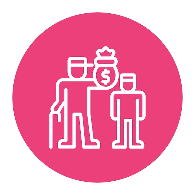 Handing Over icon vector image Can be used for Inheritance