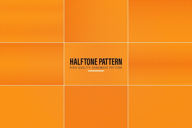 Handmade Ai Halftone Pattern Set With Ai Pat file