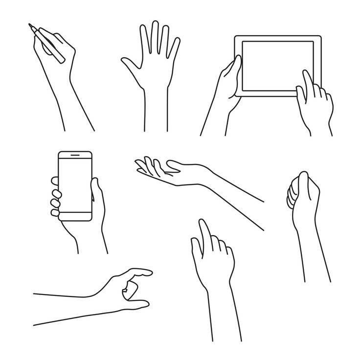 Vektor hands line icon vector illustration for your startup