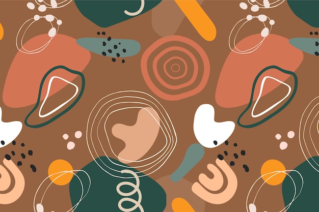 Håndtegnet abstrakt doodle mønster design