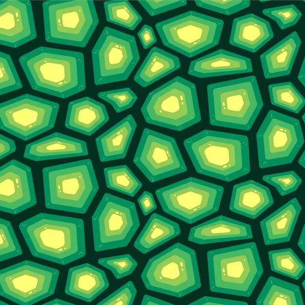 Håndtegnet design med skildpaddeskalmønster